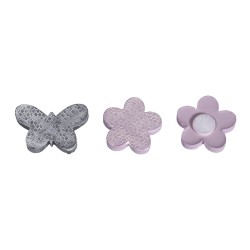 Flori si fluturi, Rayher, polyresin, adezivi, 2,7 - 3,5 cm, 6 buc/set Flori si fluturi, Rayher, polyresin, adezivi, 2,7 - 3,5 cm, 6 buc/set