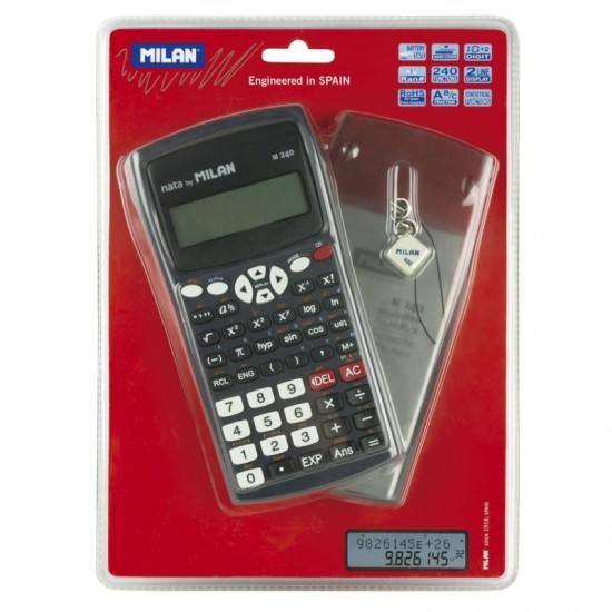  Calculator stiintific 10 dg Negru, MILAN m240n