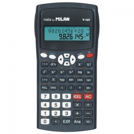  Calculator stiintific 10 dg Negru, MILAN m240n