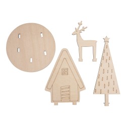 Wood plug-in parts  Winterhome , FSC100%