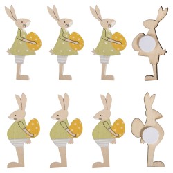 Decoratiuni din lemn Easter bunnies w.adh.d