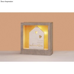 Casuta lemn, cu mesaj, FSC100%, 12 x 18 x 0.4 cm Casuta lemn, cu mesaj, FSC100%, 12 x 18 x 0.4 cm