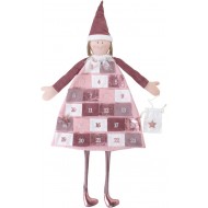 Calendar de Advent Rayher, de agatat, roz, 118x53 cm