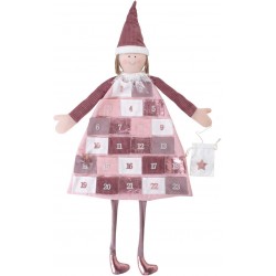 Calendar de Advent Rayher, de agatat, roz, 118x53 cm