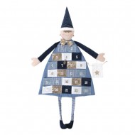 Calendar de Advent Rayher, de agatat, albastru, 118x53 cm