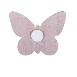 Fluturi lemn, 5x4x0,5 cm, 6 buc/set