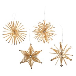 Stele din paie de agatat, 11cm ø, natural, Rayher, 4 tipuri, 20/set Stele din paie de agatat, 11cm ø, natural, Rayher, 4 tipuri, 20/set