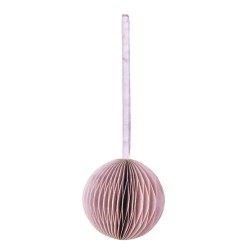 Ornament glob din hartie roz pudra, Rayher, 8cm ø Ornament glob din hartie roz pudra, Rayher, 8cm ø