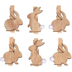 Clestisori lemn, Rayher,iepure, 2,5x3.5 cm, 6 buc/ set Clestisori lemn, Rayher,iepure, 2,5x3.5 cm, 6 buc/ set