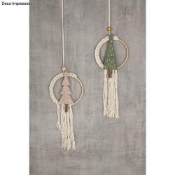 Brad Craciun, pasla, cu inimioare, Rayher, pentru agățat 6x17cm Brad Craciun, pasla, cu inimioare, Rayher, pentru agățat 6x17cm