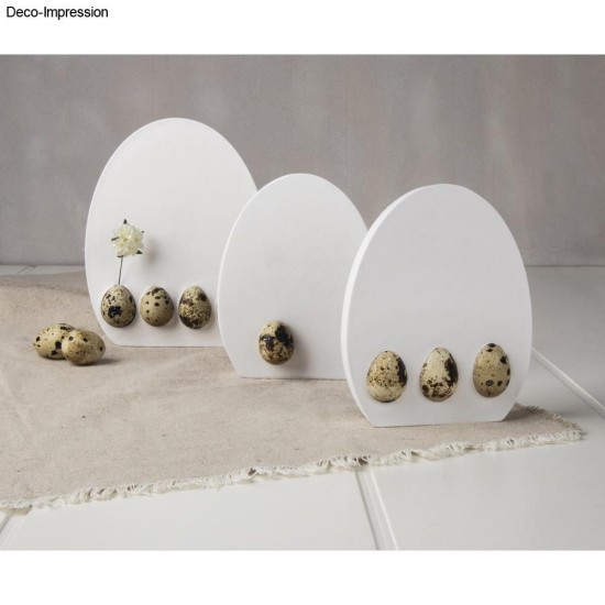 Oua decorative de prepelita, suflate 2,5x3cm,12/set, Rayher