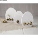 Oua decorative de prepelita, suflate 2,5x3cm,12/set, Rayher
