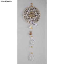 Decor lemn cerc Floarea Vieții, Rayher, 15cm ø Decor lemn cerc Floarea Vieții, Rayher, 15cm ø