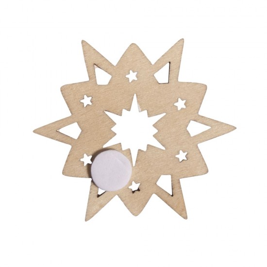 Stea lemn, ø1,2-4cm , 17/set, Rayher