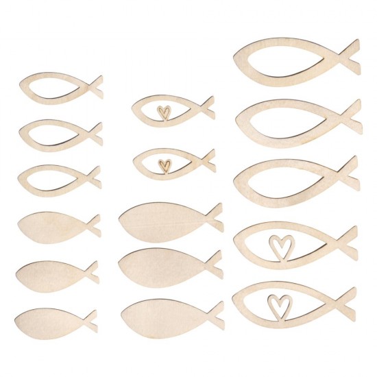 Decoratiune pestisori lemn natur 4-6 cm, grosime 1 mm, 16/set, Rayher Decoratiune pestisori lemn natur 4-6 cm, grosime 1 mm, 16/set, Rayher