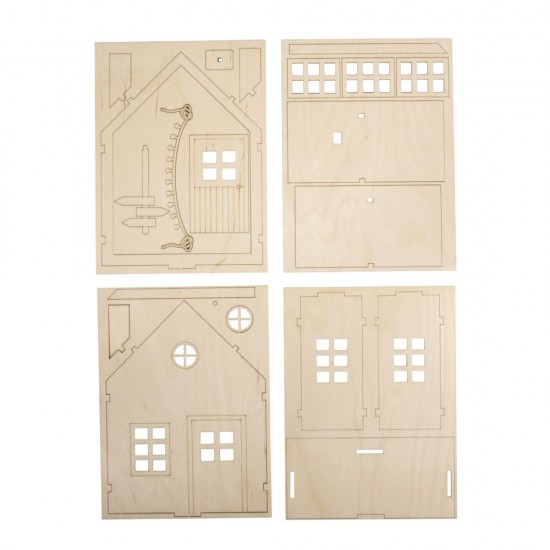 Kit Casuta lemn, Rayher, 13,5x6,5x17,5cm, natur Kit Casuta lemn, Rayher, 13,5x6,5x17,5cm, natur