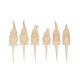 Decoratiune topper gnome lemn,  13,3-15 cm, 6 /set, Rayher