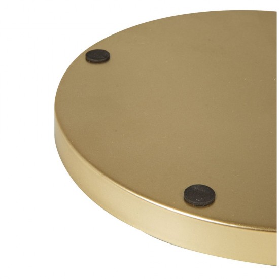 Tava decorativa metalica ø 30 cm , Rayher , auriu / verde Tava decorativa metalica ø 30 cm , Rayher , auriu / verde