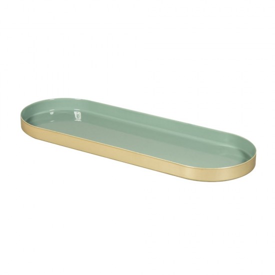 Tava decorativa metalica 28x10x1,5cm , Rayher , auriu / verde Tava decorativa metalica 28x10x1,5cm , Rayher , auriu / verde