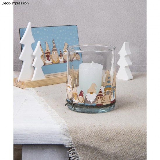 Decoratiune gnomi din furnir de lemn, 2x9,2x5,4+13,2x5,4 cm, Rayher , 4/set, natur