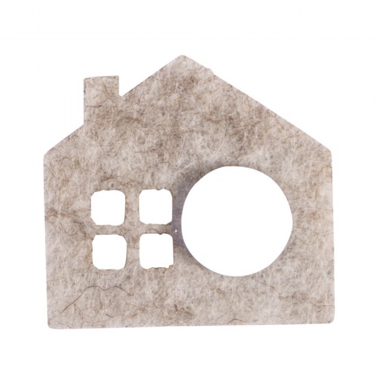 Mini casute nordice din fetru, 2,5-3,5 cm , Rayher, 12/set