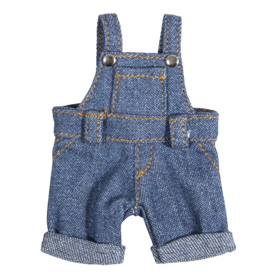 Salopeta mini din denim 9,5 cm, Rayher
