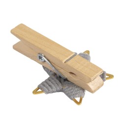 Stea metalica pe clema,  4,2 x 1,6 x 6 cm, 3/set , Rayher