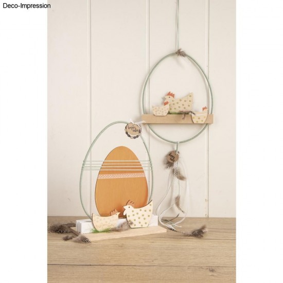 Decoratiune cocos / gaini lemn, FSC Mix Credit 5-8 cm, șnur de 2,5 m,Rayher, 16 /set, natur Decoratiune cocos / gaini lemn, FSC Mix Credit 5-8 cm, șnur de 2,5 m,Rayher, 16 /set, natur