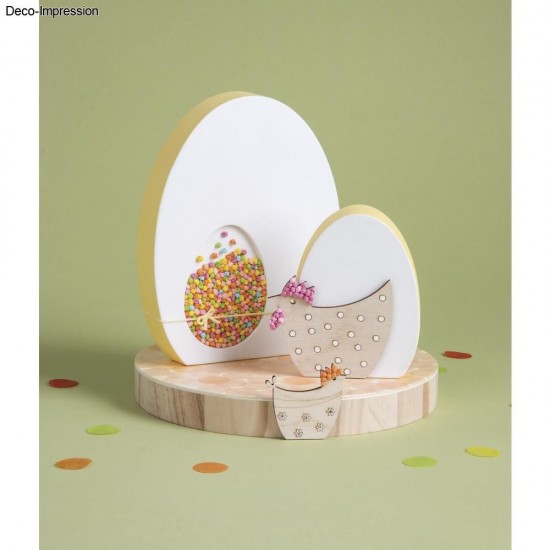 Decoratiune cocos / gaini lemn, FSC Mix Credit 5-8 cm, șnur de 2,5 m,Rayher, 16 /set, natur Decoratiune cocos / gaini lemn, FSC Mix Credit 5-8 cm, șnur de 2,5 m,Rayher, 16 /set, natur