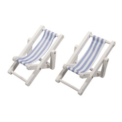 Mini sezlong din lemn, FSC 100%, 9x5,5 cm, 2/set , Rayher