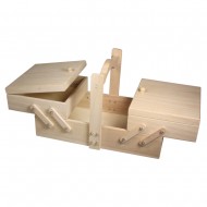 Cutie scule lemn natur, FSC Mix, 34.5x20x21.5 cm