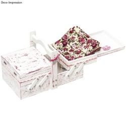 Cutie scule lemn natur, FSC Mix, 34.5x20x21.5 cm