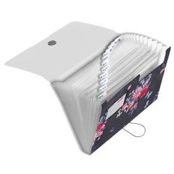 Mapa Herlitz, 12 compartimente, "Ladylike Flowers"