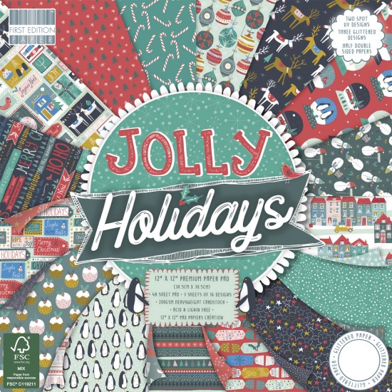 Scrap-block  Jolly Holidays ,FSC MixCred