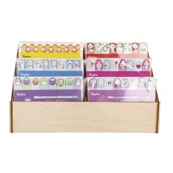 Display memo-stickers, 6 motifs, 10 pieces of each Display memo-stickers, 6 motifs, 10 pieces of each
