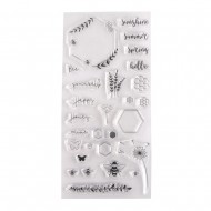 Stampila Rayher, albinute, 97x205mm, 28 piese