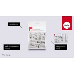 Stampila transparenta, Rayher, "Familia Sfanta" , 97x205mm , 17 motive Stampila transparenta, Rayher, "Familia Sfanta" , 97x205mm , 17 motive