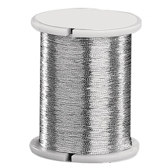 Fir elastic argintiu, Rayher, 0.2 mm, 50 m/rola