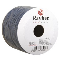 Snur hartie albastru inchis, cu sarma, Rayher, 2 mm, 25 m/rola