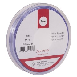 Panglica lila de satin Rayher, tivuita, 10 mm, pretul este pe metru liniar Panglica lila de satin Rayher, tivuita, 10 mm, pretul este pe metru liniar