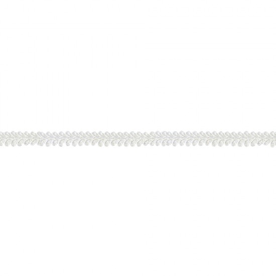 Panglica alba brodata, Rayher, 9 mm, pretul este pe metru liniar