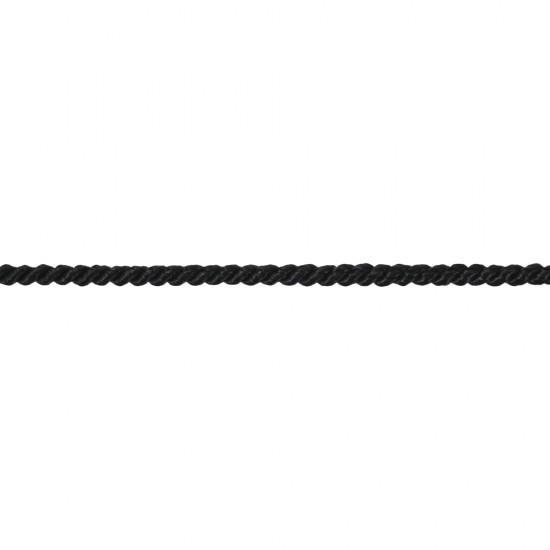 Snur Rayher, negru, 4 mm, pretul este pe metru liniar