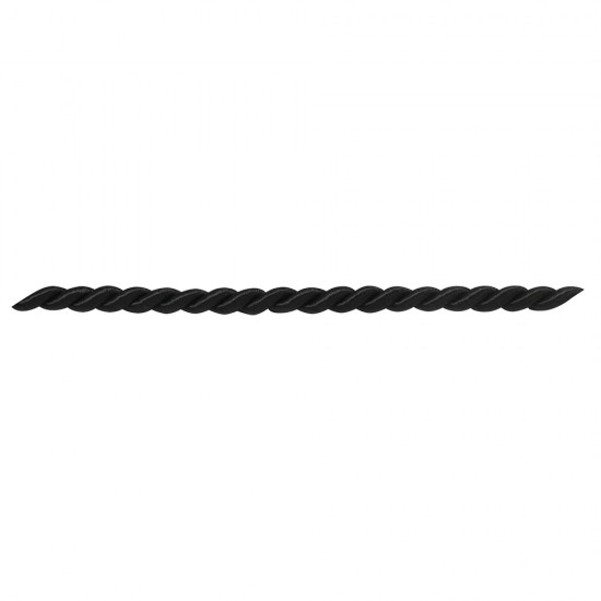 Snur Rayher, negru, 6 mm, pretul este pe metru liniar