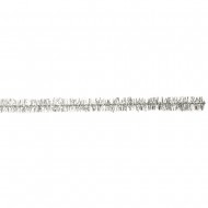 Chenille , argintiu, 50cm, 9mm thick, tab-bag 10 pcs.