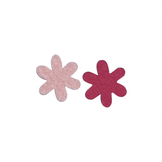 Flori pasla, Rayher, 3 cm, fuchsia/pinkish, 12 buc/set