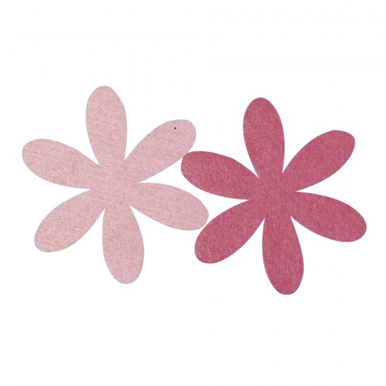 Flori pasla, Rayher, fuchsia/pinkish, 6+9 cm, 4 buc/set