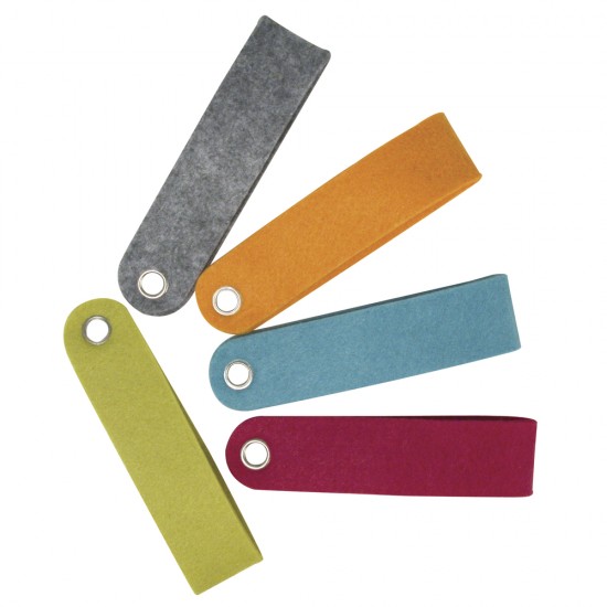 Pasla strap, 15x3,5 cm, tab-bag 5 pcs., 5 colours