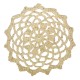 Dantela bej crosetata, Rayher, diam. 9.5 cm, 3 buc/set