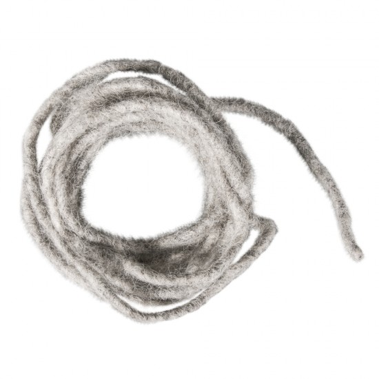 Snur alb, Rayher, lana+iuta, 5 mm, 3 m/rola