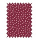Material textil Rayher, rosu cu stelute albe, dimensiune 100x70 cm, 100% bumbac, 110 g/m2